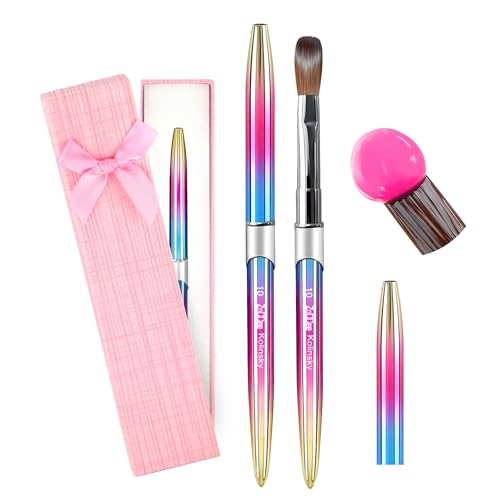 ZoCCee Gradient #10 Acrylic Nail Brush - Kolinsky Sable for Art & Extensions with Storage