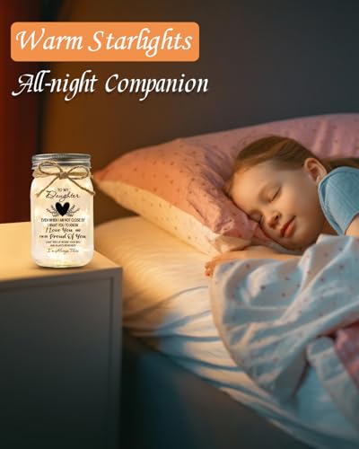 Starlight Mason Jar Night Light for Daughter | Heartfelt Gift