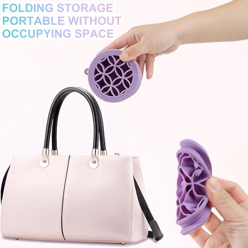 Portable Makeup Brush Cleaner Mat & Organizer - 2-in-1 Silicone Holder