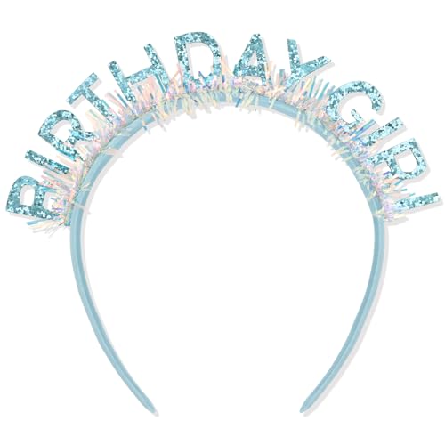 CIEHER Birthday Girl Headband Crown for Women & Girls