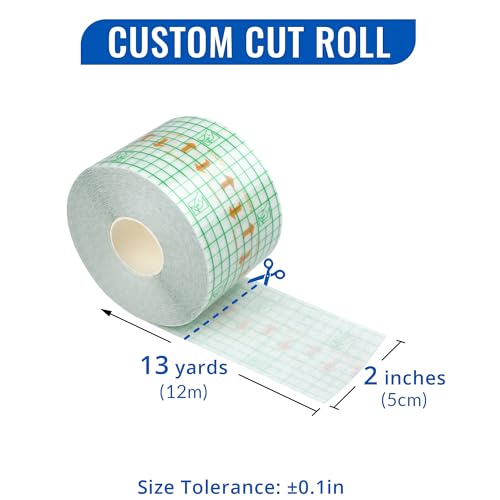 LotFancy Tattoo Aftercare Bandage, 2" x 13 Yards Roll, Waterproof,