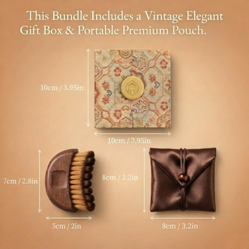 Lymphatic Contour Face Brush - Wooden Dry Brush with Gift Box Set