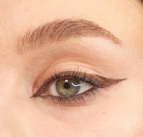 Revolution Super Flick Liquid Eyeliner, Brown, Pack of 2 - Highly Pigmented