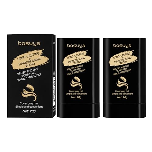 ADMD Temporary Hair Color Stick - 2 Pack Brownish Black Root Touch Up