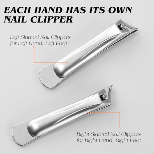 Cut it Long Handle Toenail Clippers for Seniors & Thick Nails - Professional Ingrown Nail Cutter with Wide Jaw & Nano File