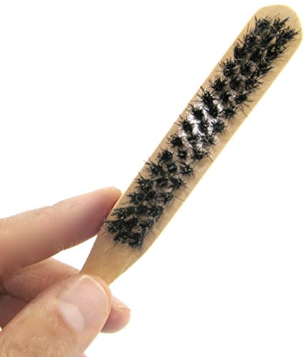 Professional Teasing Hair Brush with Tail & Boar Bristles for Volume & Shine