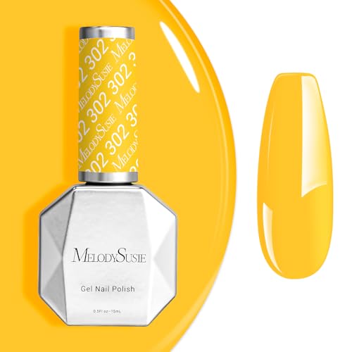 MelodySusie Neon Yellow Gel Nail Polish - 0.5fl oz, High Gloss