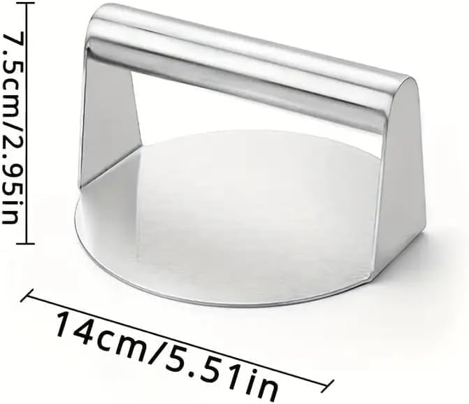 Stainless Steel Burger Press & Patty Maker - Non-Stick Hamburger Smasher for Grill | BBQ Tool (1pc)
