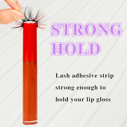 40PCS Self-Adhesive Eyelash Strips - Waterproof Lash Glue Tape