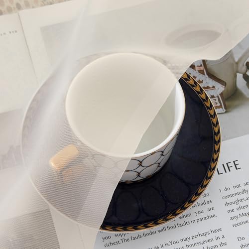 Owenie Sheer Curtains 72" Long - 2 Panel Light Filtering Drapes