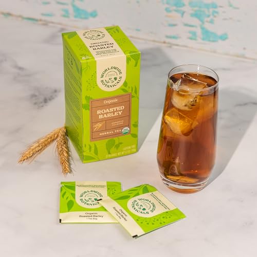 Organic Roasted Barley Tea - Caffeine-Free Mugicha, 25 Bags
