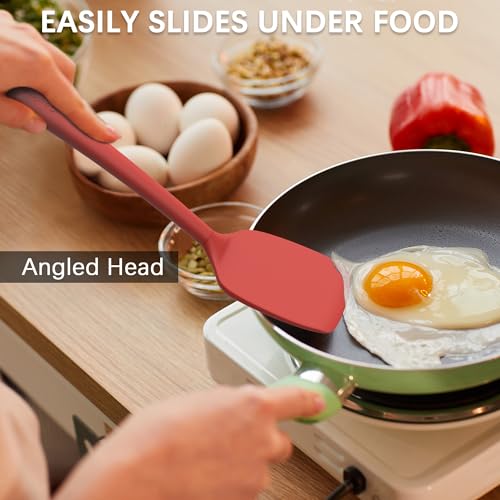 Coukre Silicone Spatula Set - 2 Pack, High Heat Resistant, BPA-Free
