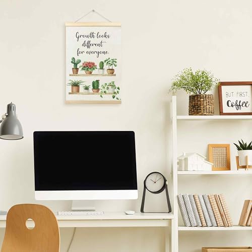 Motivational Mental Health Wall Art with Wooden Hanger - 12x16