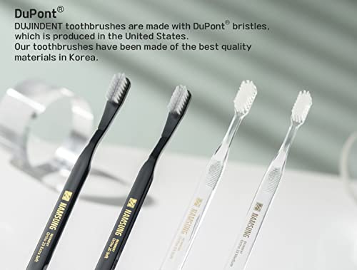 DUJINDENT Orthodontic Toothbrush for Braces - Ortho Compact 20 Soft, 6 Pack