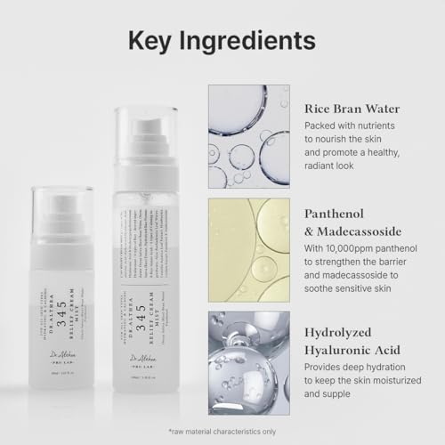 Dr.Althea 345 Relief Cream Mist 3.38 Fl Oz | Hydrating Soothing Facial Spray with Rice Extract | Vegan Korean Skincare