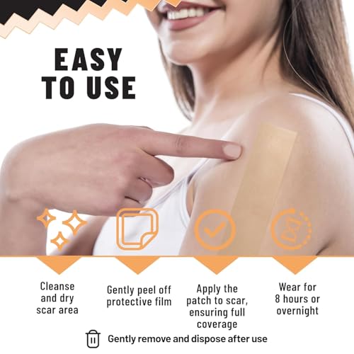 TOLEVITA Silicone Scar Patches – 5 Sheets for Scar & Acne Care