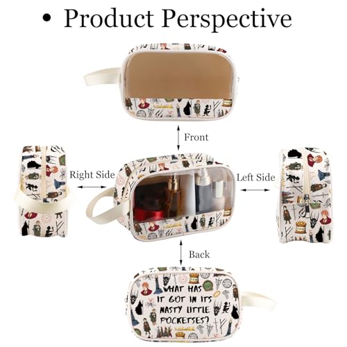 Fantasy Movie Quote Makeup Bag - Waterproof Travel Toiletry Organizer