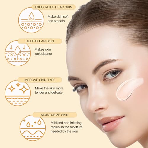 FAIRYTALESPACE Orange Exfoliating Gel Scrub for Face and Body, 2 Pack