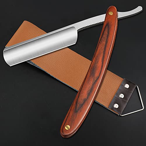 SXDGS Professional Straight Razor Set NO.147 with Strop - Stainless Steel Shaver for Men