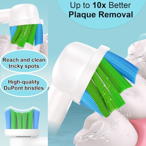 16-Pack Oral B Electric Toothbrush Replacement Heads | Compatible with Pro 1000, Genius X, Vitality, Smart 1500