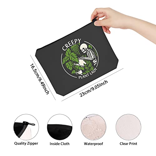 Creepy Plant Lady TSOTMO Makeup Bag | Multifuntional Zipper Pouch for Cosmetics & More - Housewarming Gift