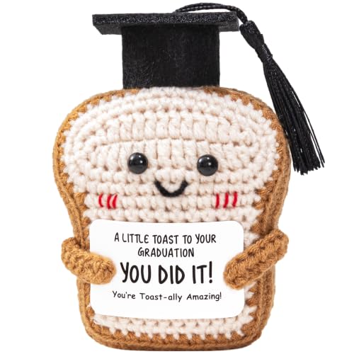 Handmade Graduation Gift Plush Toast with Card - You’re Toast-ally Amazing