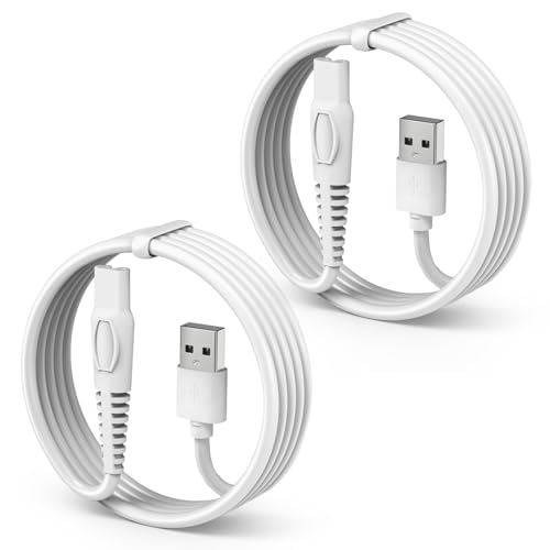 2-Pack Replacement USB Charging Cable for Finishing Touch Flawless Legs Shaver – 5ft