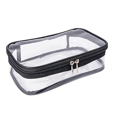 Jula Vance TSA Approved Clear PVC Toiletry Bag - Waterproof Travel Pouch