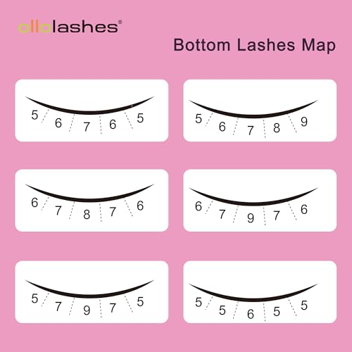 OLLOLASHES J Bottom Lash Clusters - Natural Lightweight Eyelash Extensions