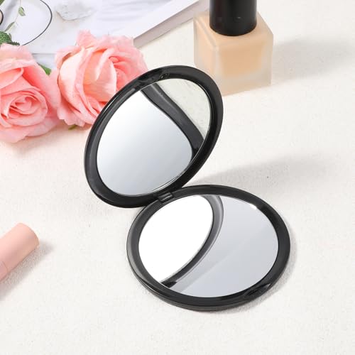 Gsbnjuy Double-Sided Compact Mirror with 20X Magnification for Travel & Purse