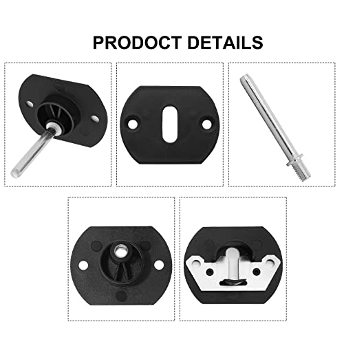 4 Pack Black Sectional Couch Connectors - Durable Pin Style Brackets