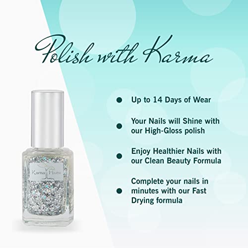 Karma Organic Glitter Bomb Nail Polish - Vegan & Non-Toxic