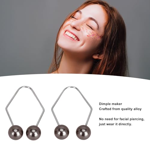 Dimple Maker Tool - 2 Pairs of Facial Dimple Trainers for a Charming Smile