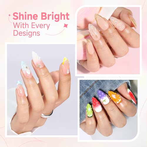 UNA GELLA 3D Nail Gel Sculpting Polish - Clear No Wipe, 15g
