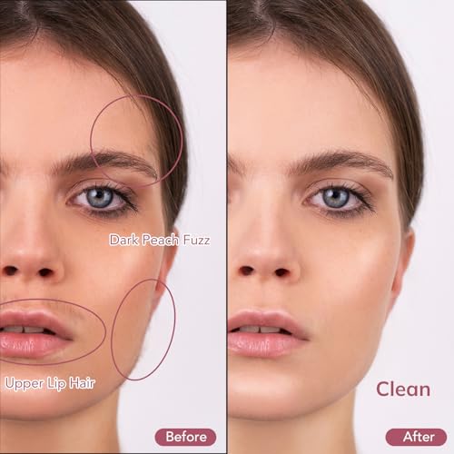 PELCAS Electric Dermaplaning Tool for Face - Rose Pink, 3 Speeds