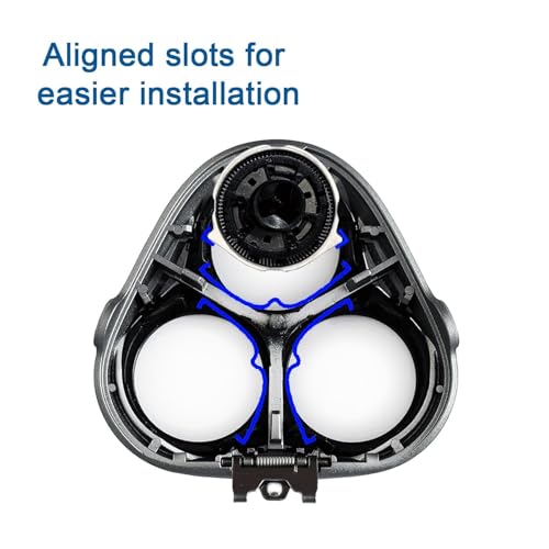 Tuokiy 3-Pack HQ8 Replacement Shaver Heads for Philips Norelco, Compatible with Multiple Models