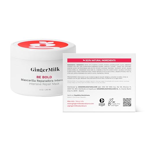Ginger Milk Intensive Repair Hair Mask 8 oz for Dry & Damaged Hair – Natural Care