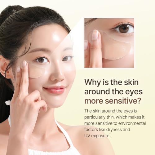 mixsoon Bean Hydrogel Eye Patch - Hydrating Collagen Under Eye Masks (30 Pairs)