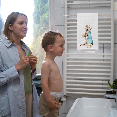 Funny Labrador Kitchen Towels - Decorative 16x24 Inch Hand Towels
