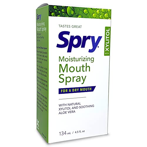Spry Natural Xylitol Dry Mouth Spray, 4.5 fl. oz – Moisturizing Relief