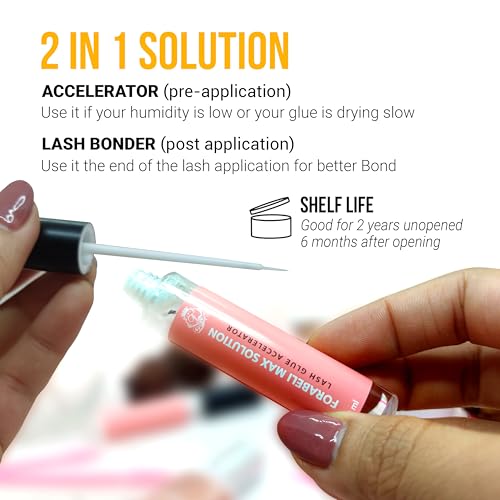 Forabeli Lash Bonder for Eyelash Extensions - Curing Accelerator & Sealer
