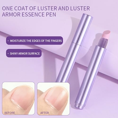 NIQZOPA 3-in-1 Ceramic Cuticle Oil Pusher Pen Set - Nail Care Tool with Lavender Oil