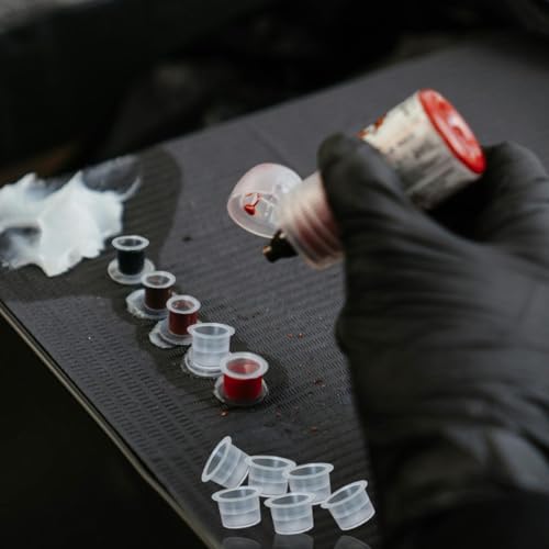 300 Pcs Tattoo Ink Caps - Small, Medium, Large Disposable Cups