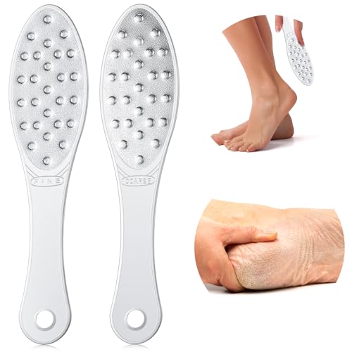 Jutom 4-Piece Stainless Steel Foot File - Double-Sided Callus Remover
