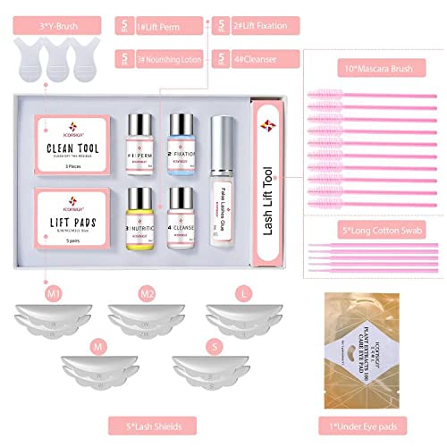 ICONSIGN Lash Lift Kit - Professional Semi-Permanent Eyelash Curling for Salon & Home Use | 2026 Upgrade