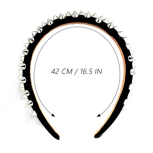 Punk Rock Headband with Spikes - Gothic Hair Clip 1PC