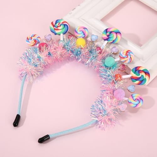 Candy Cane Lollipop Headband - Festive Christmas Costume Accessory