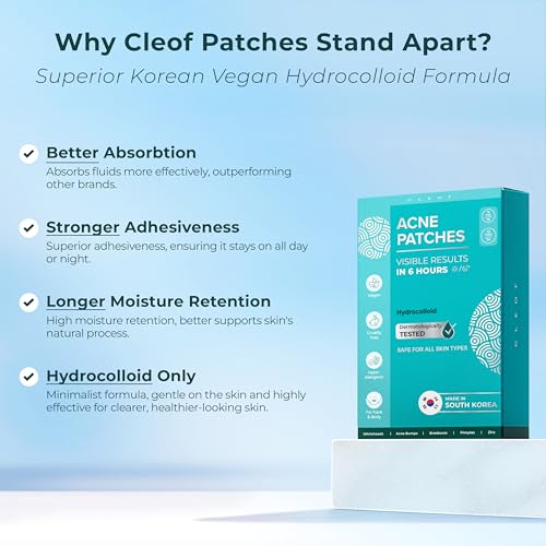 Hydrocolloid Acne Pimple Patches - Vegan, Hypoallergenic (110 Count)