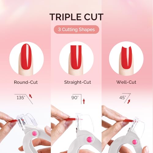 Professional Acrylic Nail Clippers with Adjustable Length Dial