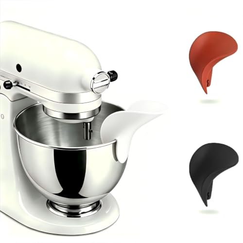 Silicone Flour Funnel for KitchenAid Stand Mixer - Easy Pour Spout